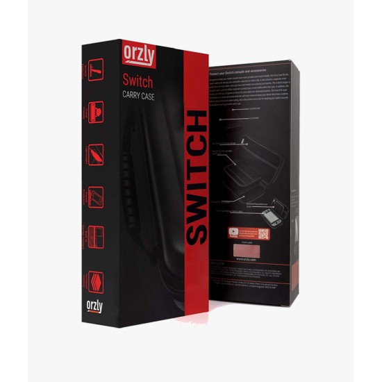 Orzly Carry Case Compatible with Nintendo Switch - Black